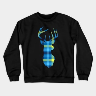 Deer Plaid Crewneck Sweatshirt